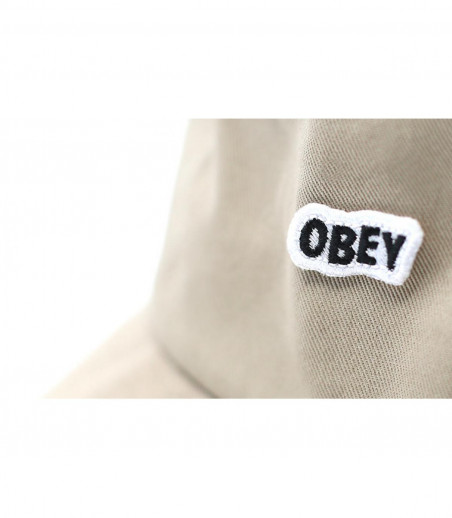 beige Obey bucket hat